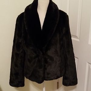 Brand New Faux Fur Coat, Small